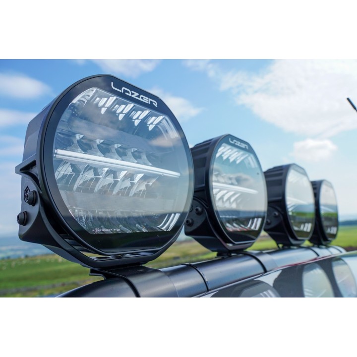 LAZER Sentinel 9'' Black with position lights – round LED