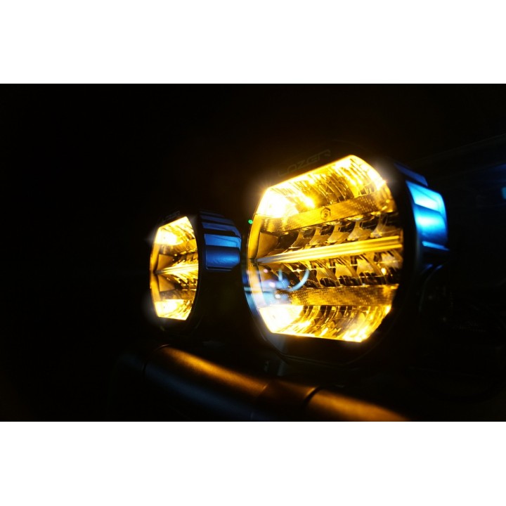 LAZER Sentinel 9'' Black with position lights – round LED