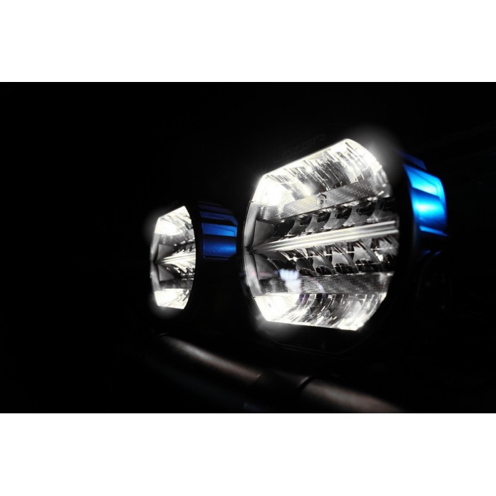 LAZER Sentinel 9'' Black with position lights – round LED