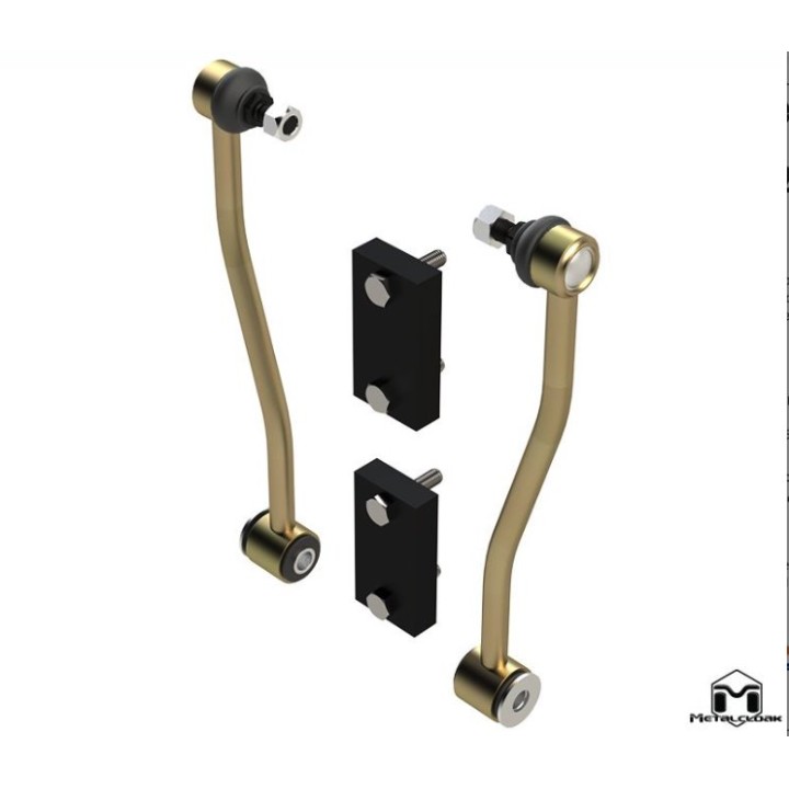 Jeep JL Wrangler Rear Offset Sway Bar Link Extension Kit, 12"