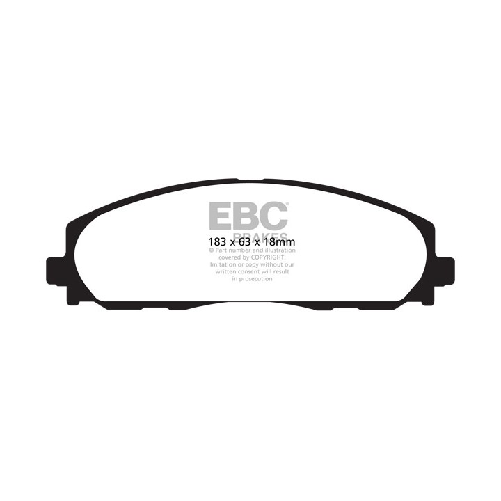Zestaw klocków hamulcowych seria YELLOWSTUFF EBC Brakes DP41888R przód Wrangler JL