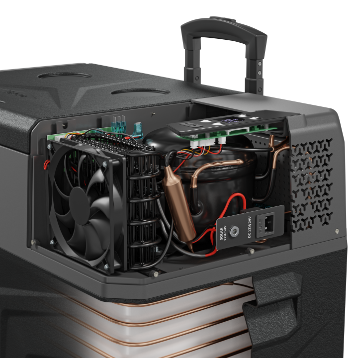Przenośna lodówka kompresorowa Yolco BCX30 28l CARBON 606x369x388mm