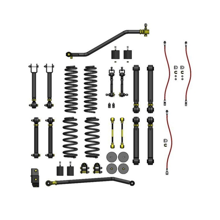 Zestaw zawieszenia Clayton Off Road Overland+ Lift 4"