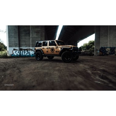 Lift Metalcloak w Jeep Wrangler JL - 2,5 cala, amortyzatory falcon, oświetlenie Lazer, zabezpieczenie podwozia, swap 4h auto