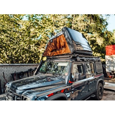 Installation of the Offlander FOLD 2 Roof Tent on the Ineos Grenadier
